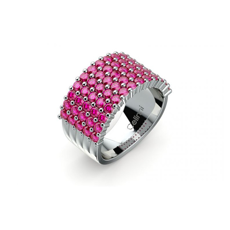 ANILLO DE ALTA JOYER&Iacute;A VENDOME ZAFIROS ROSAS