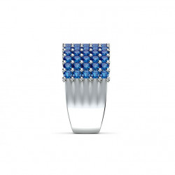 ANILLO DE ALTA JOYER&Iacute;A VENDOME ZAFIROS AZULES