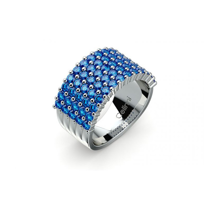 Bague Haute Joaillerie Vendome Saphirs Bleus