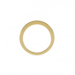 Demi-Alliance Diamants et Rubis Serti Rail Or Blanc 18K | Celinni