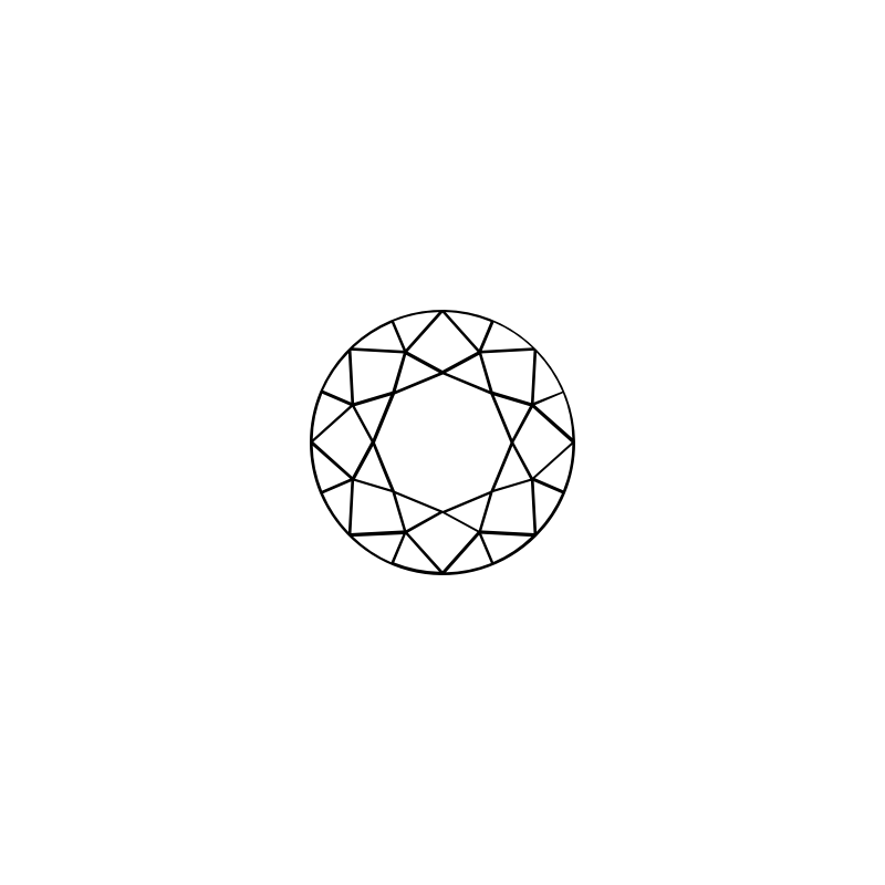 0.5-carat الماس بشكل دائري