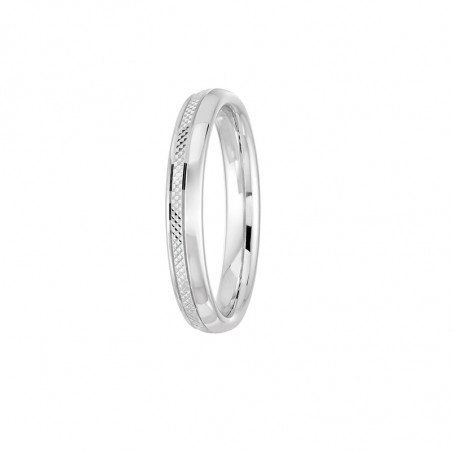 Alliances Mariage Jonc Parisien Pavé & Monza
