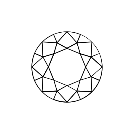 0.8-carat runder Diamant
