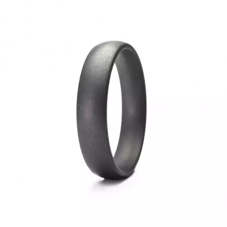 Pure Curve Dark Wedding Rings