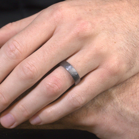Hammered Wedding Rings