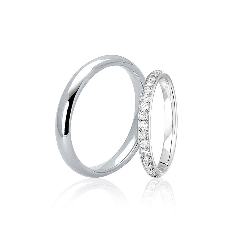Parisian Wedding Alliance Paved Parisian Ring