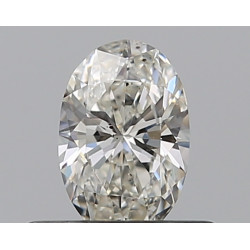 0.33-carat 椭圆形钻石