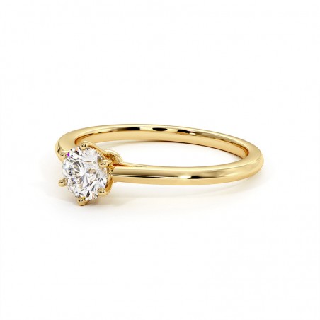 Anillo Anna Oro Amarillo 18k 750 Milésimas