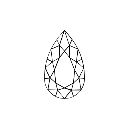 0.55-carat Birnenform Diamant