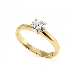 خاتم يلانا من الذهب الأصفر عيار 18K 750 مل - Celinni