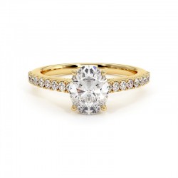 Oval Cut Diamond Ring Elle...