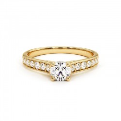 Anillo Mon Amour Oro Amarillo 18k 750 Mil&eacute;simas - Casa Celinni