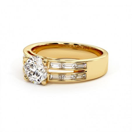 Bague Laure Or Jaune 18k 750 Millièmes