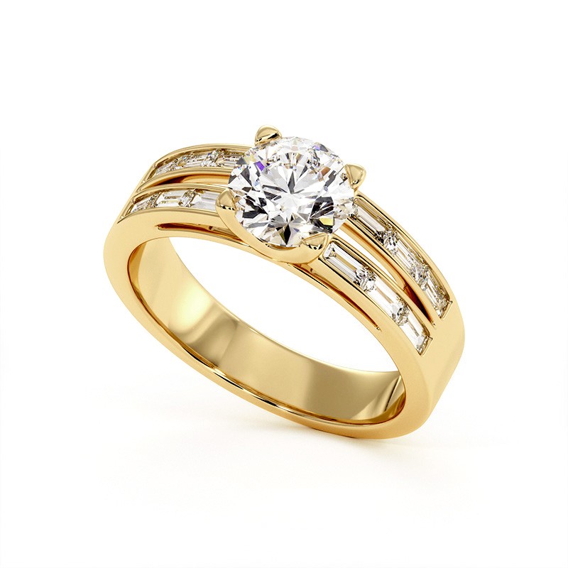 Bague En Or Jaune 18 Carats (750/1000) - Neuf Avec étiquettes Et Emballage D'origine