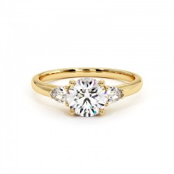 Anillo Nina Oro Amarillo 18k 750 Mil&eacute;simas - Casa Celinni
