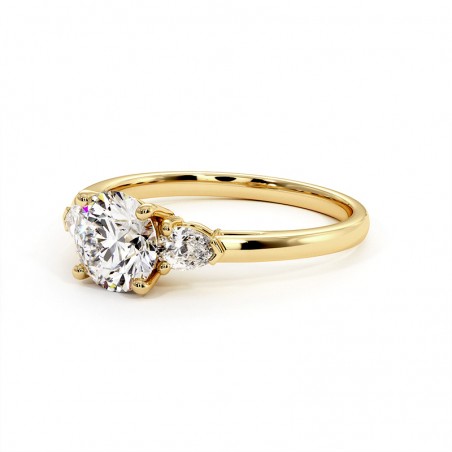 Anillo Nina Oro Amarillo 18k 750 Mil&eacute;simas