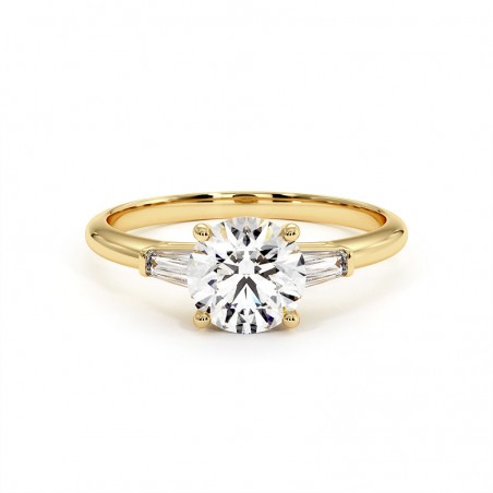 Bague Satine Or Jaune 18k 750 Millièmes