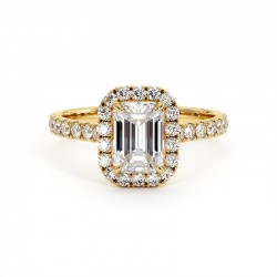 Emerald Cut Diamond Ring Ma...