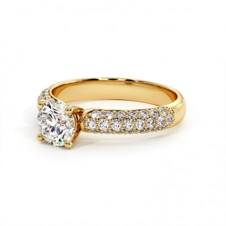 Anillo Pamina Oro Amarillo 18k 750 Mil&eacute;simas