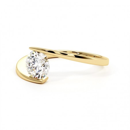Anillo Eterno de Oro Amarillo 18k 750 Mil&eacute;simas