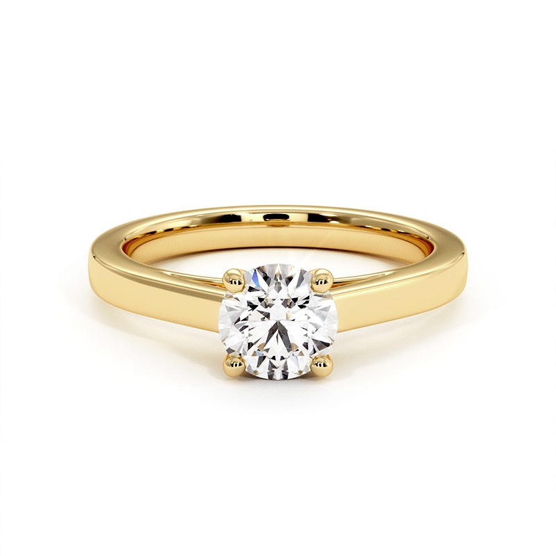 Bague Rose De Ma Vie Or Jaune 18k 750 Millièmes