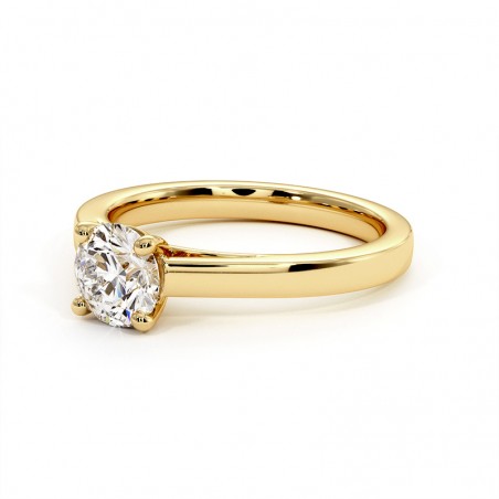 Bague Rose De Ma Vie Or Jaune 18k 750 Millièmes