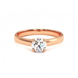 Anillo Ylana Oro Rosa 18k 750 Mil&eacute;simas - Casa Celinni