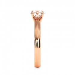 Anillo Ylana Oro Rosa 18k 750 Mil&eacute;simas - Casa Celinni