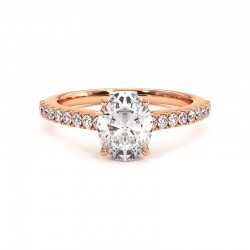 Oval Cut Diamond Ring Elle...