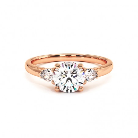 Nina Ring Roze Goud 18k 750 Duizendsten