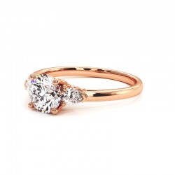 Anillo Nina Oro Rosa 18k 750 Mil&eacute;simas - Casa Celinni