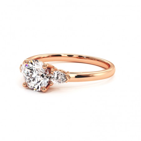 Bague Nina Or Rose 18k 750 Millièmes