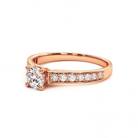 Anillo Mon Amor Oro Rosa 18k 750 Mil&eacute;simas