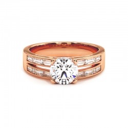Anillo Laure Oro Rosa 18k 750 Mil&eacute;simas - Casa Celinni