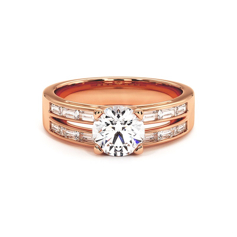 Anillo Laure Oro Rosa 18k 750 Mil&eacute;simas - Casa Celinni