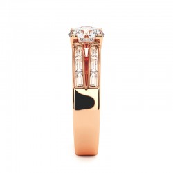 Anillo Laure Oro Rosa 18k 750 Mil&eacute;simas - Casa Celinni