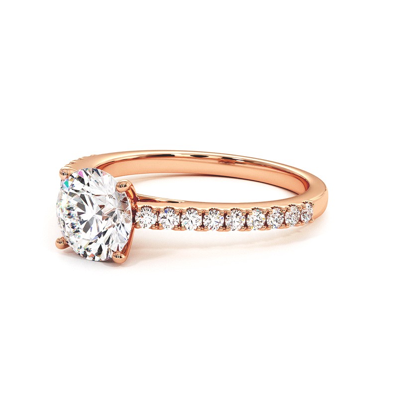 Bague Semainier Provençale - Or Rose 18k, Argent, Diamants, Occasion