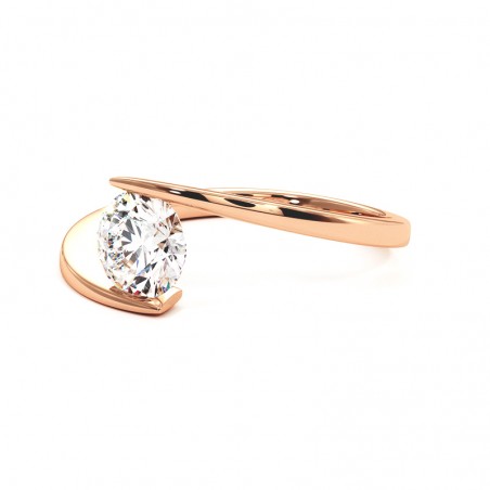 Anillo Eterno Oro Rosa 18k 750 Mil&eacute;simas