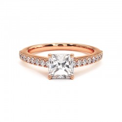 Strahlender Diamantring Elle 18k Ros&eacute;gold - Celinni