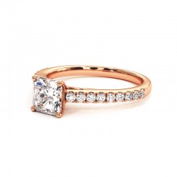 Strahlender Diamantring Elle 18k Ros&eacute;gold - Celinni