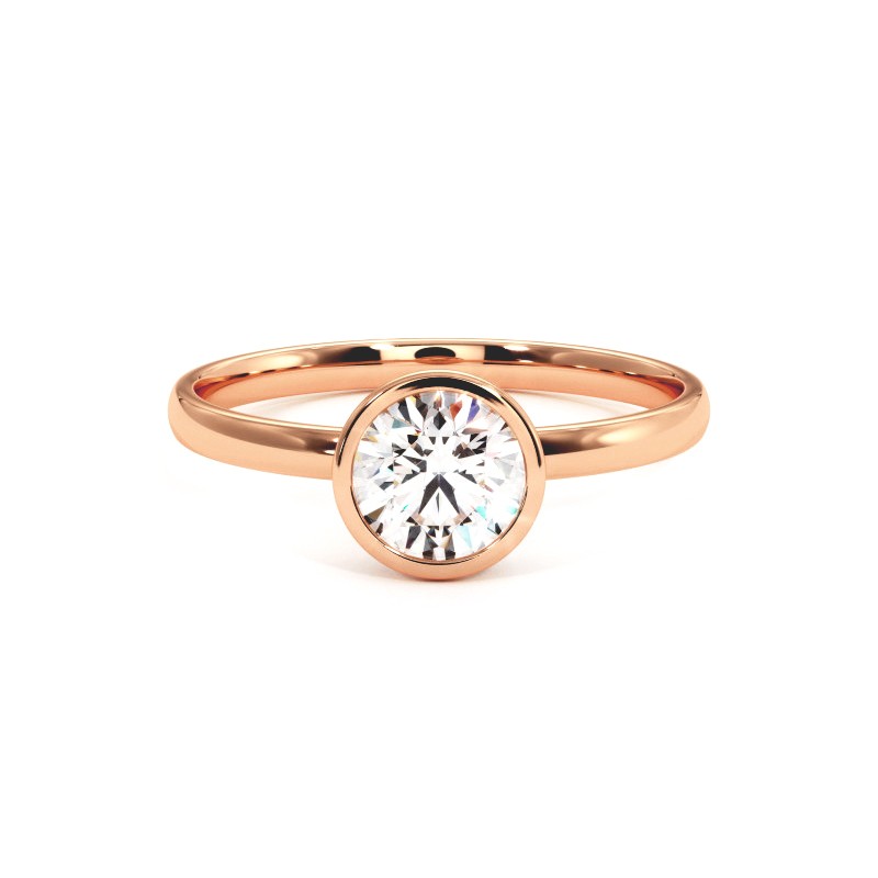 Chloé 18k 750 Thousandths Rose Gold Ring