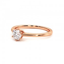 Anillo Anna Oro Rosa 18K 750 Mil&eacute;simas - Casa Celinni