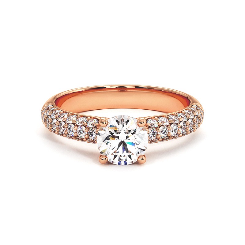 Bague Pamina Or Rose 18k 750 Millièmes