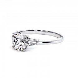 Anillo Satine Oro Blanco 18k 750 Mil&eacute;simas - Casa Celinni