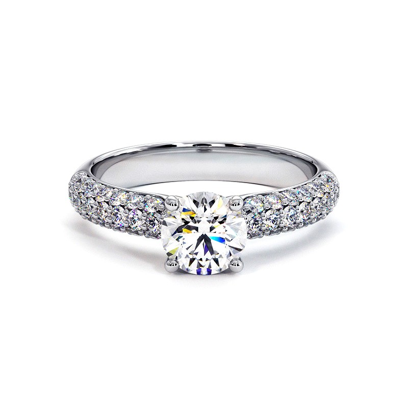 Pamina 18k 750 Thousandths White Gold Ring