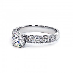 خاتم بامينا من الذهب الأبيض عيار 18k 750 مليم - Celinni