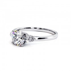 Nina Wei&szlig;gold 18k 750 Tausendstel Ring - Celinni