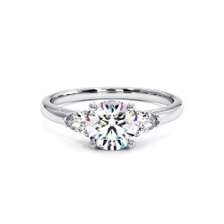Anillo Nina Oro Blanco 18k 750 Mil&eacute;simas - Casa Celinni