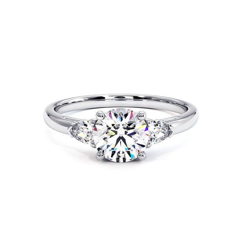 Anillo Nina Oro Blanco 18k 750 Mil&eacute;simas - Casa Celinni