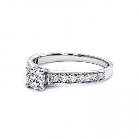 Anillo Mon Amor Oro Blanco 18k 750 Mil&eacute;simas